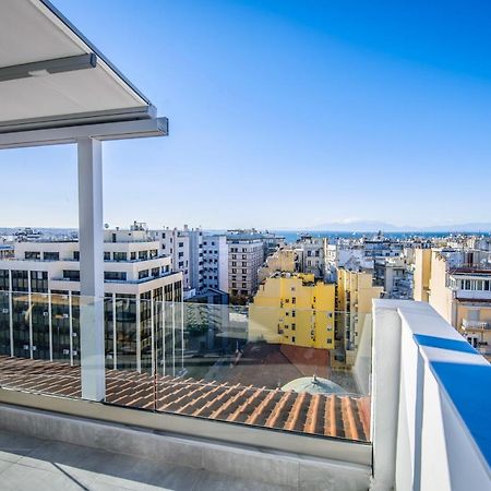 Dreamy Loft At 10Th Floor With Amazing View Lägenhet Thessaloníki Exteriör bild
